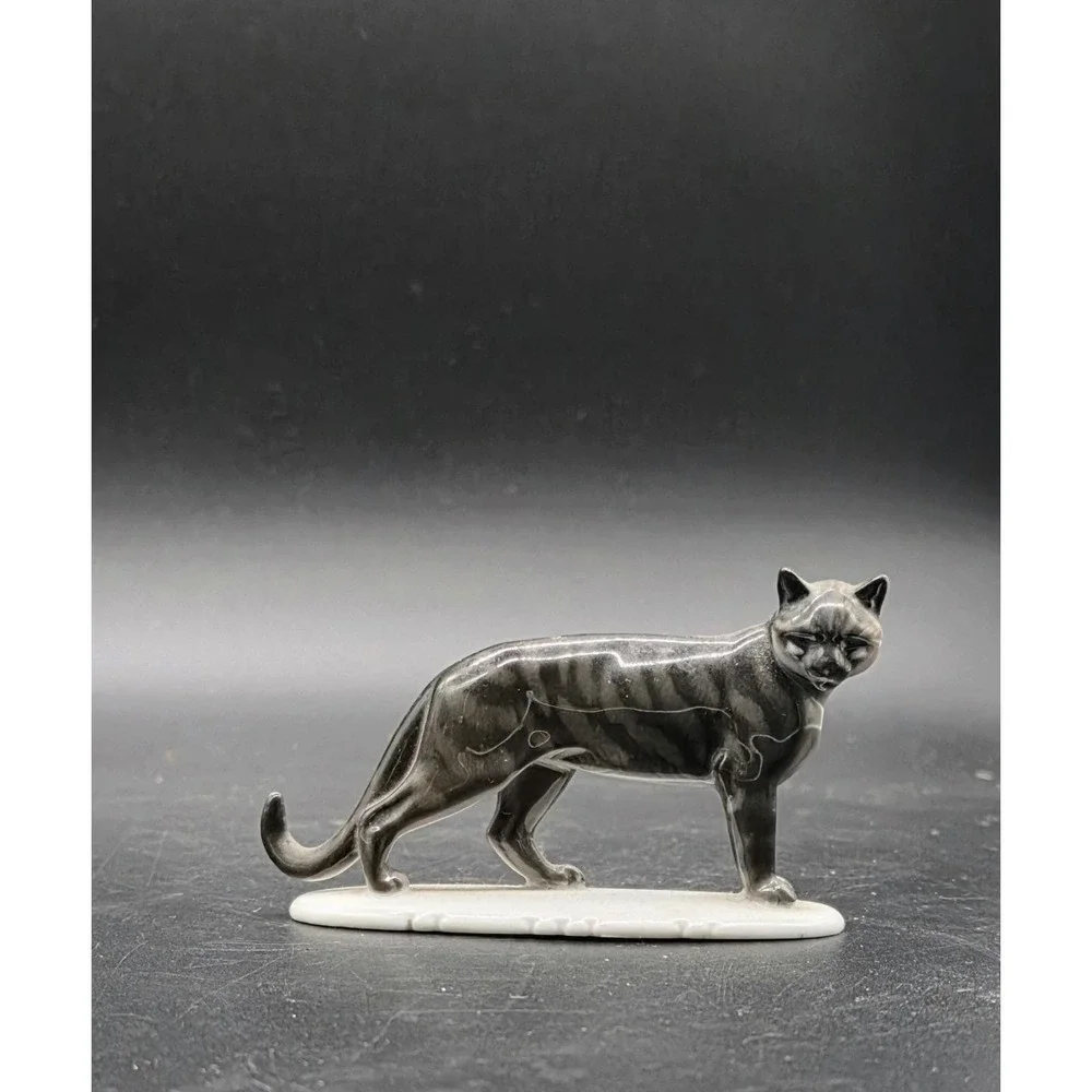 Vintage Rosenthal Cat Kitten Kitty‎ Figurine Black Bavaria 3.5